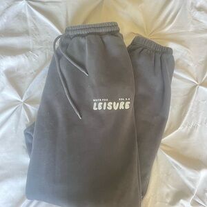 Gray white fox Sweatpants